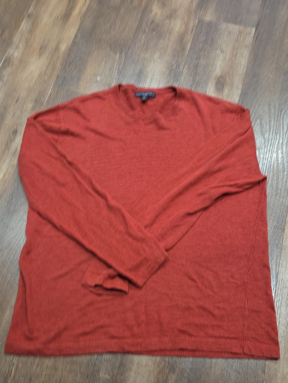 Banana Republic Men's Crewneck Linen Sweater - Rust